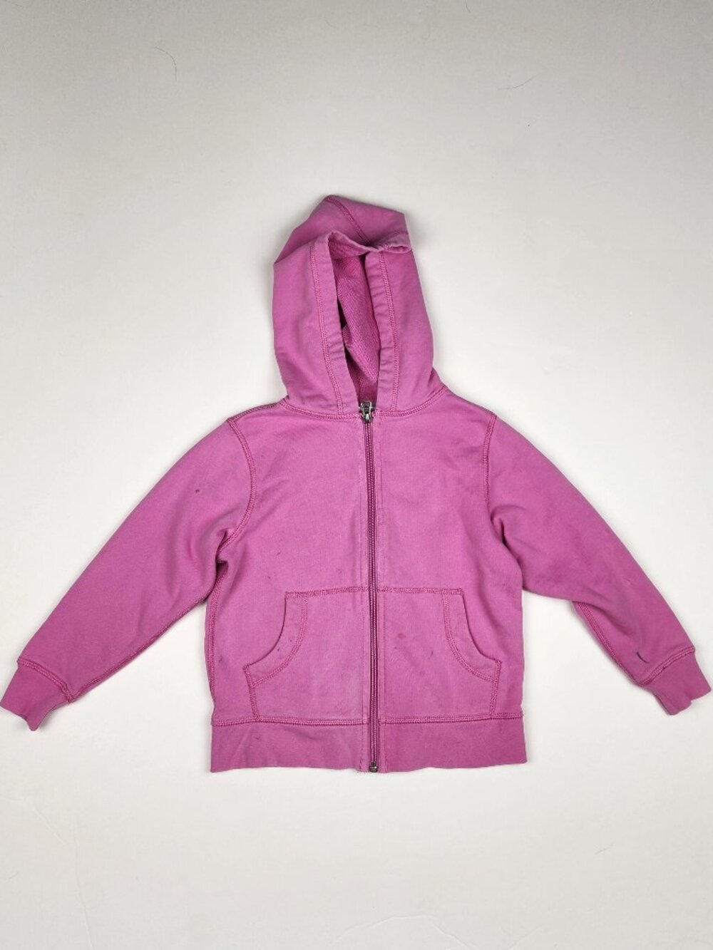 Hanna Andersson Pink Cotton Zip Hoodie sz 110cm US 5 Play